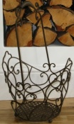 Large Filigree Metal Basket